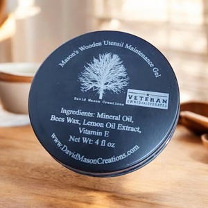 Mason&#39;s Wooden Utensil Maintenance Gel