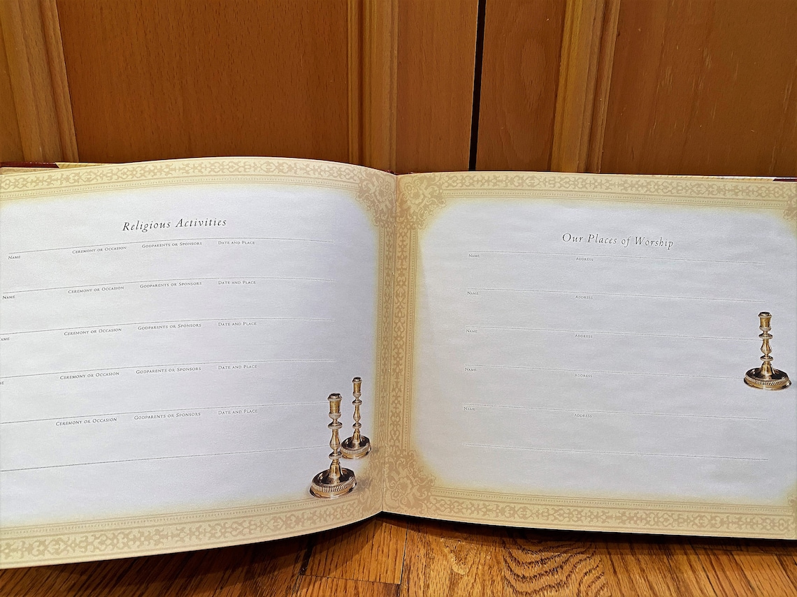 Vintage Family History Photograph Book Record Book Family Etsy