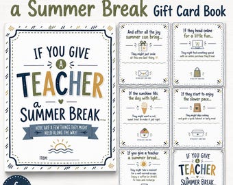 Boek cadeaubon voor leraar zomervakantie, waarderingscadeau (pdf)