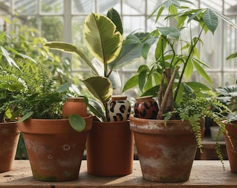 Olla arrosage autonome céramique fait main Portugal – Cadeau écologique plantes – Fête des mères