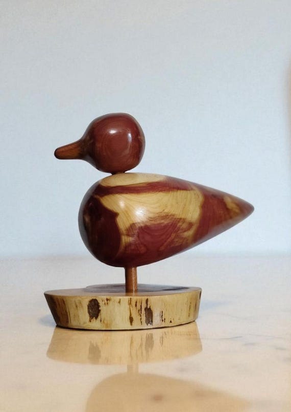 Lathe-turned Red Cedar Wooden Duck - Rustic Home Decor - Etsy Lathe-turned Red Cedar Wooden Duck - Rustic Home Decor - Etsy