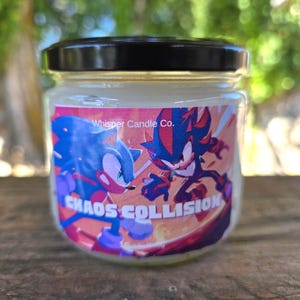Chaos Collision Sonic Inspired Candle