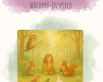 Waldorf-Inspired Behavior Management Cards | Gentle Classroom Tools | Nature Helper Cards for Preschool & Kindergarten