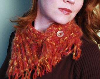 YOUR CHOICE- scarflette or cowl neck, hand knit scarf