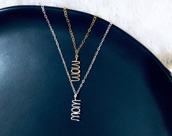MOM Gold Silber Halskette
