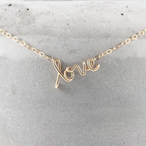 CUSTOM Name / Wort Halskette 14k gold filled, Custom Wire Namenskette Gold, Custom Wire Wort Halskette, Custom Wire Necklace