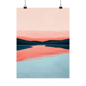 Serenity, Poster Verticale Minimalista da Parete, 3x4 12x16", Stampa Fisica