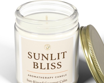 Candela aromaterapica al mango e cocco: relax da spa tropicale, 4 oz/9 oz