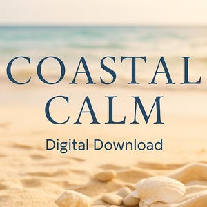 Ocean Waves Relaxation Music | 60-Minute Spa & Sleep Soundtrack with Gentle Coastal Ambience | Meditation Digital Download - Coastal Calm