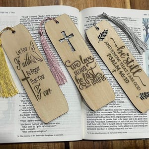 Wooden Engraved Bookmarks