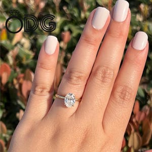 INTERNALL FLAWLESS Rare D Color Oval 1 Carat IGI Certified Lab Grown Diamond Solitaire Engagement Ring, Handmade of solid 14k Gold