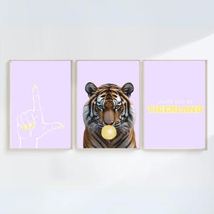 Louisiana State University Tigers College Dorm Wall Art Digital Download