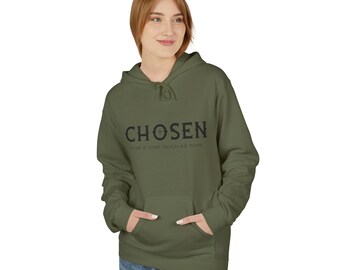 Elegida para un momento como este, sudadera unisex de polar suave y de peso medio H005