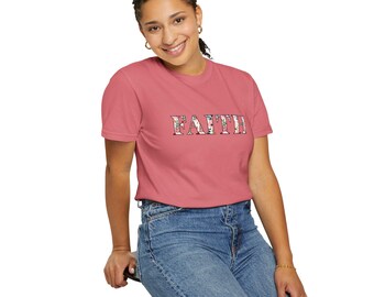 Camiseta floral Faith: camiseta unisex con gráficos inspiradores