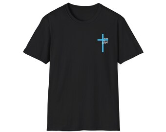 Camiseta unisex Electric Cross Faith / Camiseta cristiana inspiradora, regalo para creyentes, ropa informal.
