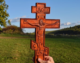 Handcarved wall cross