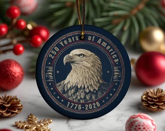 250 America Independence : USA Patriotic Eagle Keepsake 1776-2026