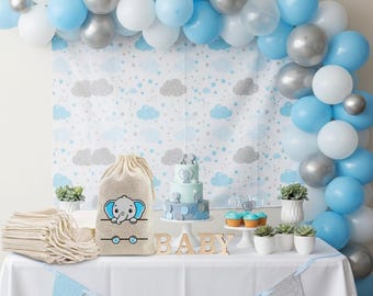 baby shower party favor candy bags elephant themed