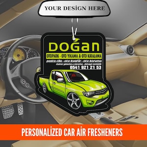 Custom Logo Car Air Freshener Bulk | Personalized Car Freshie | Business Logo Car Scent | Promotional Products | Branded Car Air Freshener