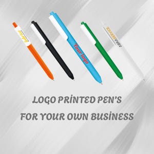 Personalized Pens Bulk order | Logo printed pens | Customized pens with Business logo | Wholesale promotional pens | Ballpoint pens