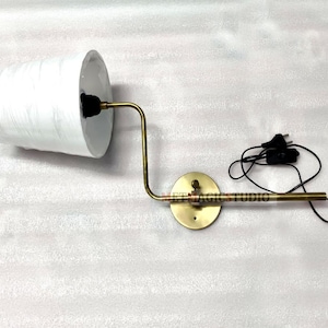 Antique brass wall lamp for living room , bed , vintage look ,wall decor gift , 24 inches height