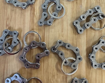 Silver Sram Bike Chain keychain