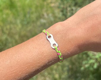 Multi Colored Bike Chain Bracelet