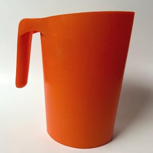 General Plastics vintage milk bag container pitcher bright orange Canada
