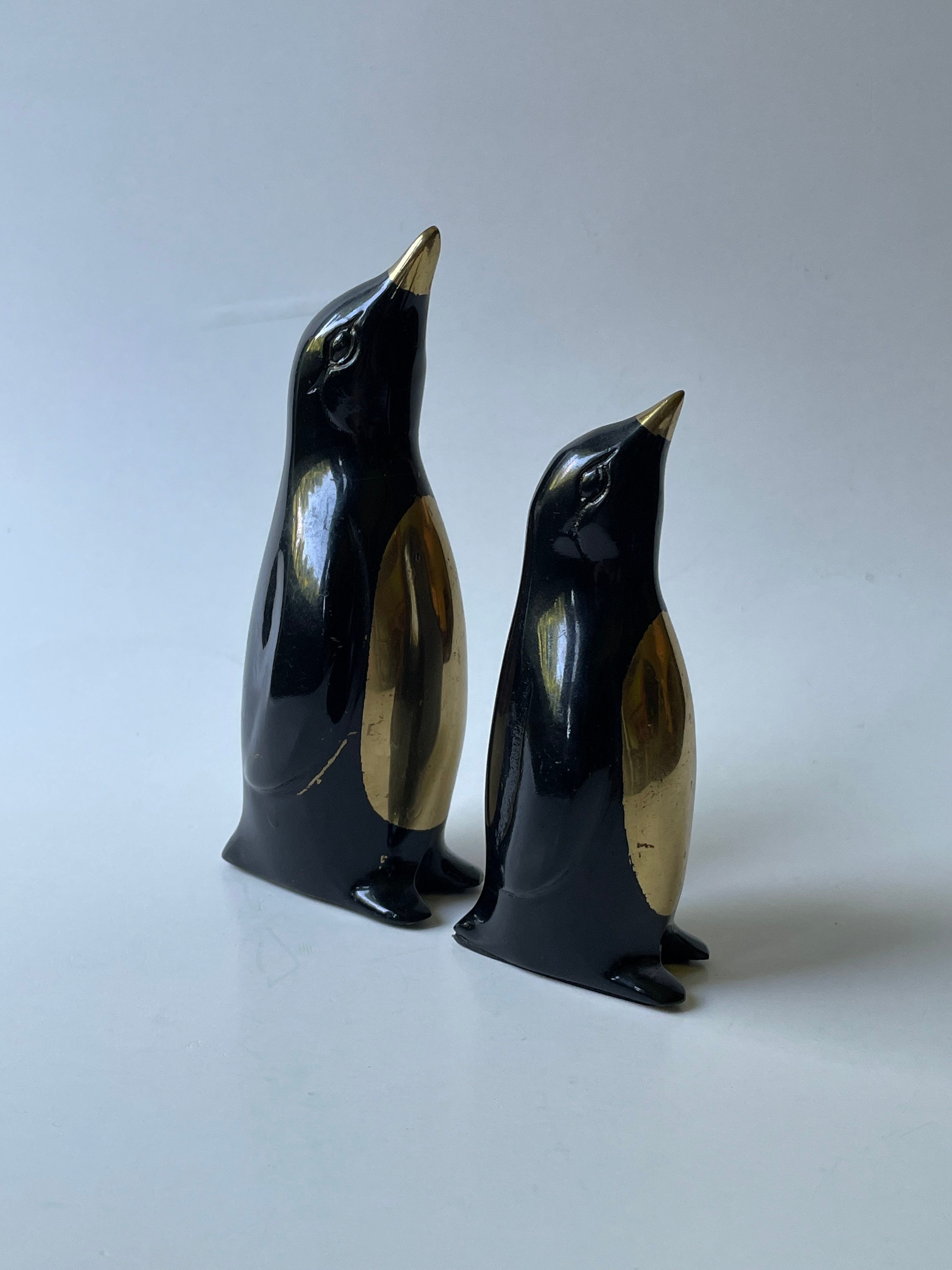Brass Penguin Pair - Etsy