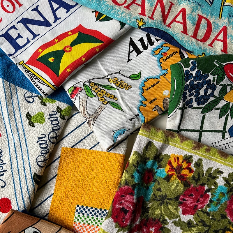 Vintage Tea Towels - Etsy