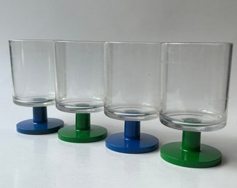 Stacking plastic wine glasses Cole & Mason mod cups mugs plastic glasses set of 4 England