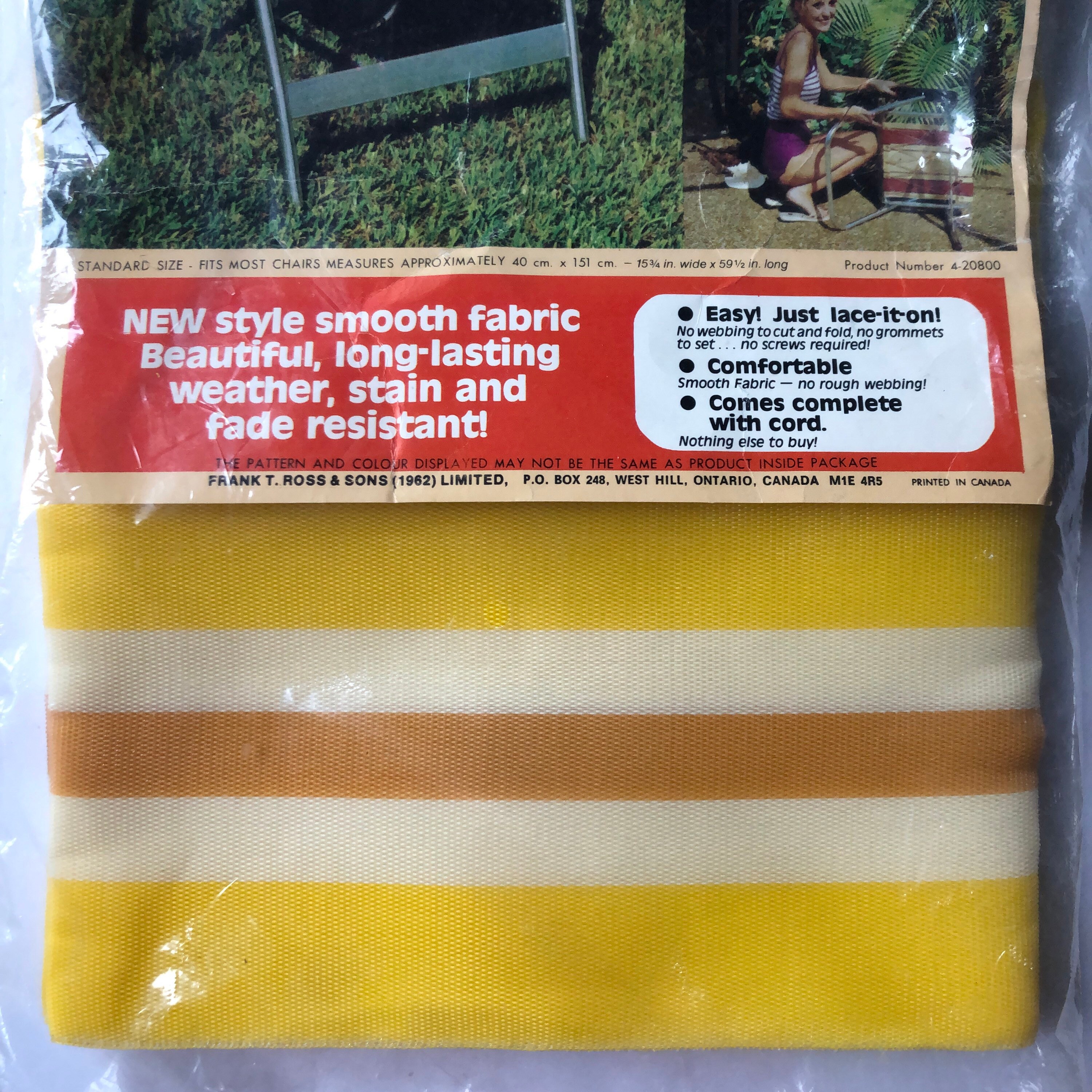 Cubierta de reemplazo de silla de patio vintage con correas de | Etsy