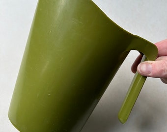 Vintage plastic milk bag container pitcher avocado green Twin Pak Canada 1969