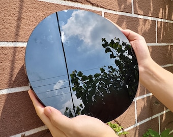 Scrying Spiegel aus Schwarzem Obsidian: Vulkanisches Glas Wahrsage-Werkzeug