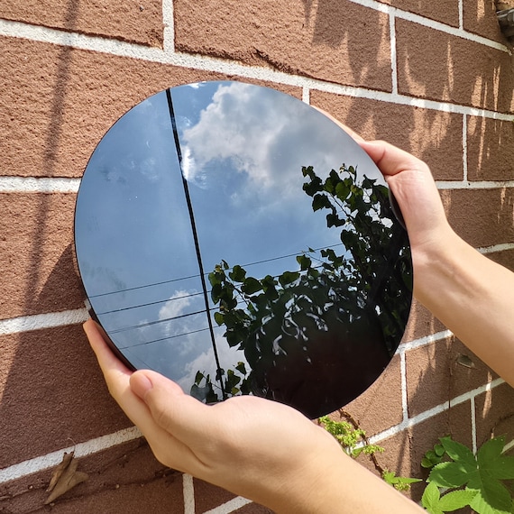Black Obsidian Scrying Mirror: Volcanic Glass Divination Tool