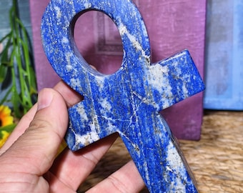 Lapis Lazuli Ankh: Handcrafted Egyptian Key of Life