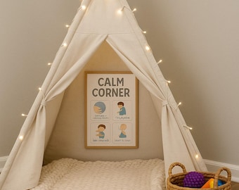 Calm Corner Kit: Toddler Emotion Chart & Calm Down Cards (Printable PDF)