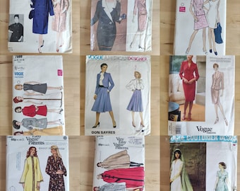 Vintage Vogue Sewing patterns - various - Paris, American designer dress patterns