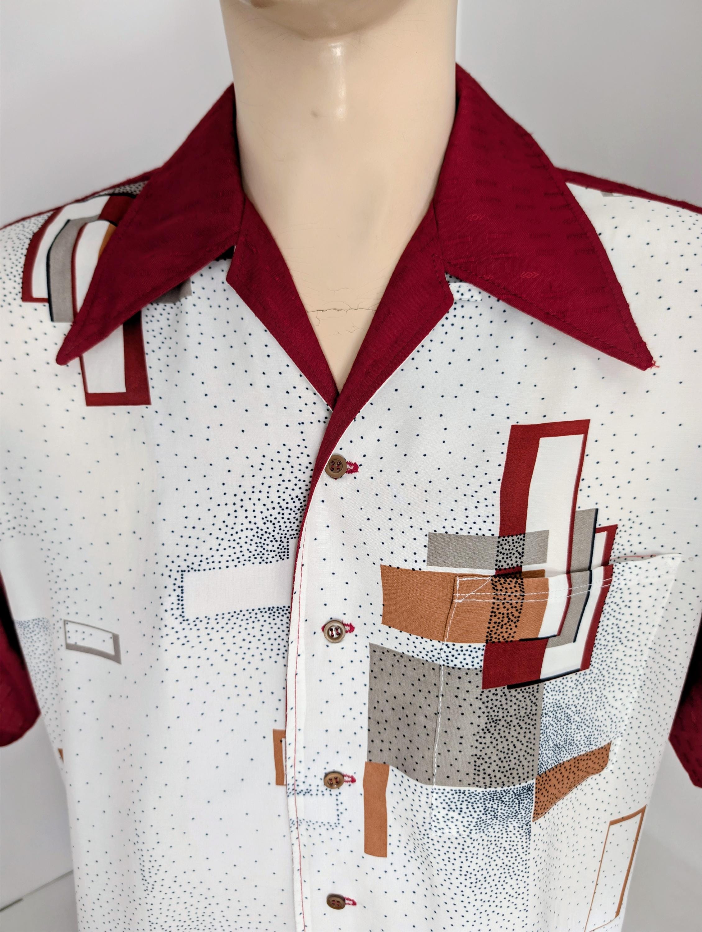 1950s Rayon Shirt - Etsy UK