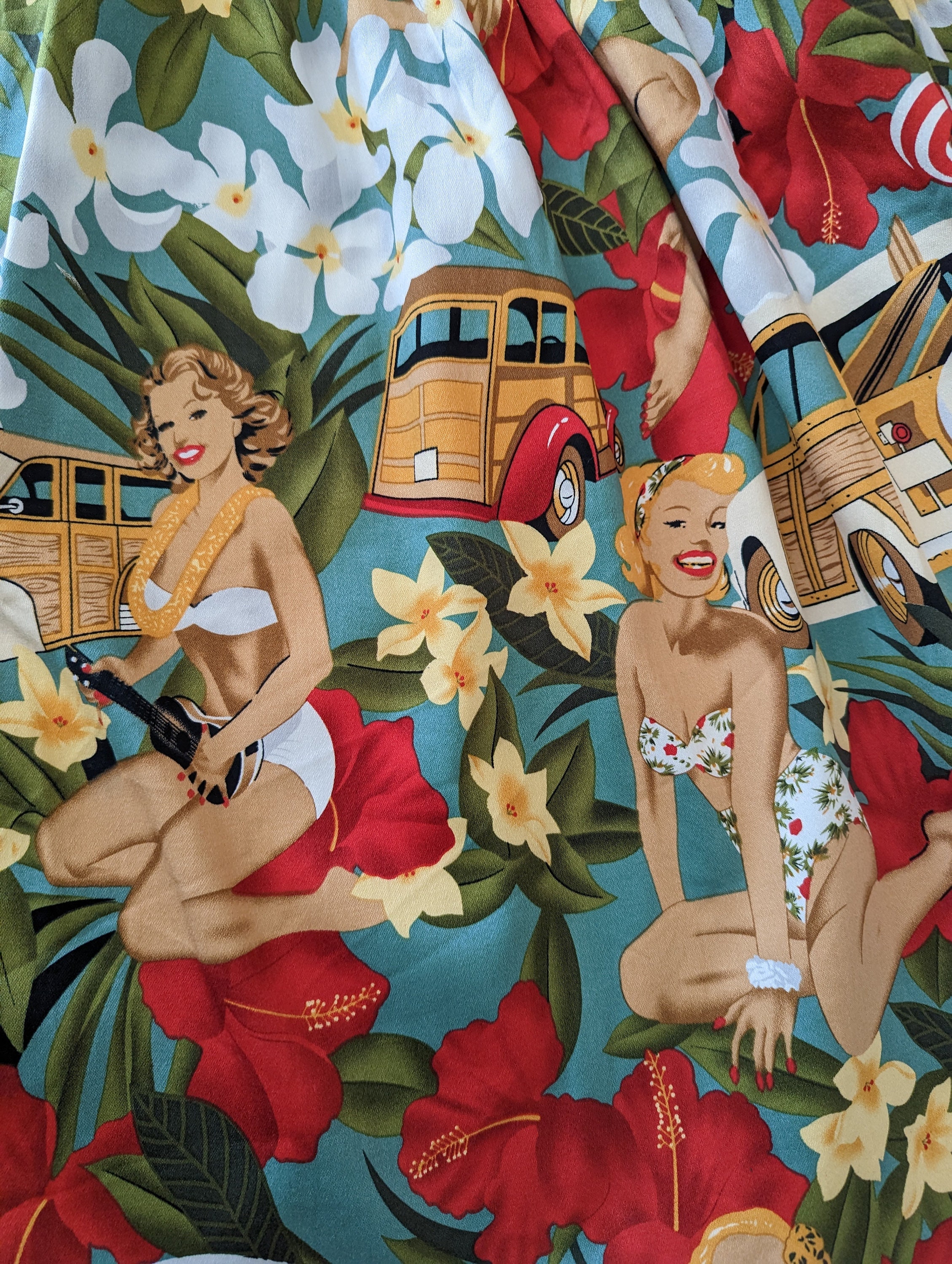 Hawaiian pin up girl - Etsy 日本