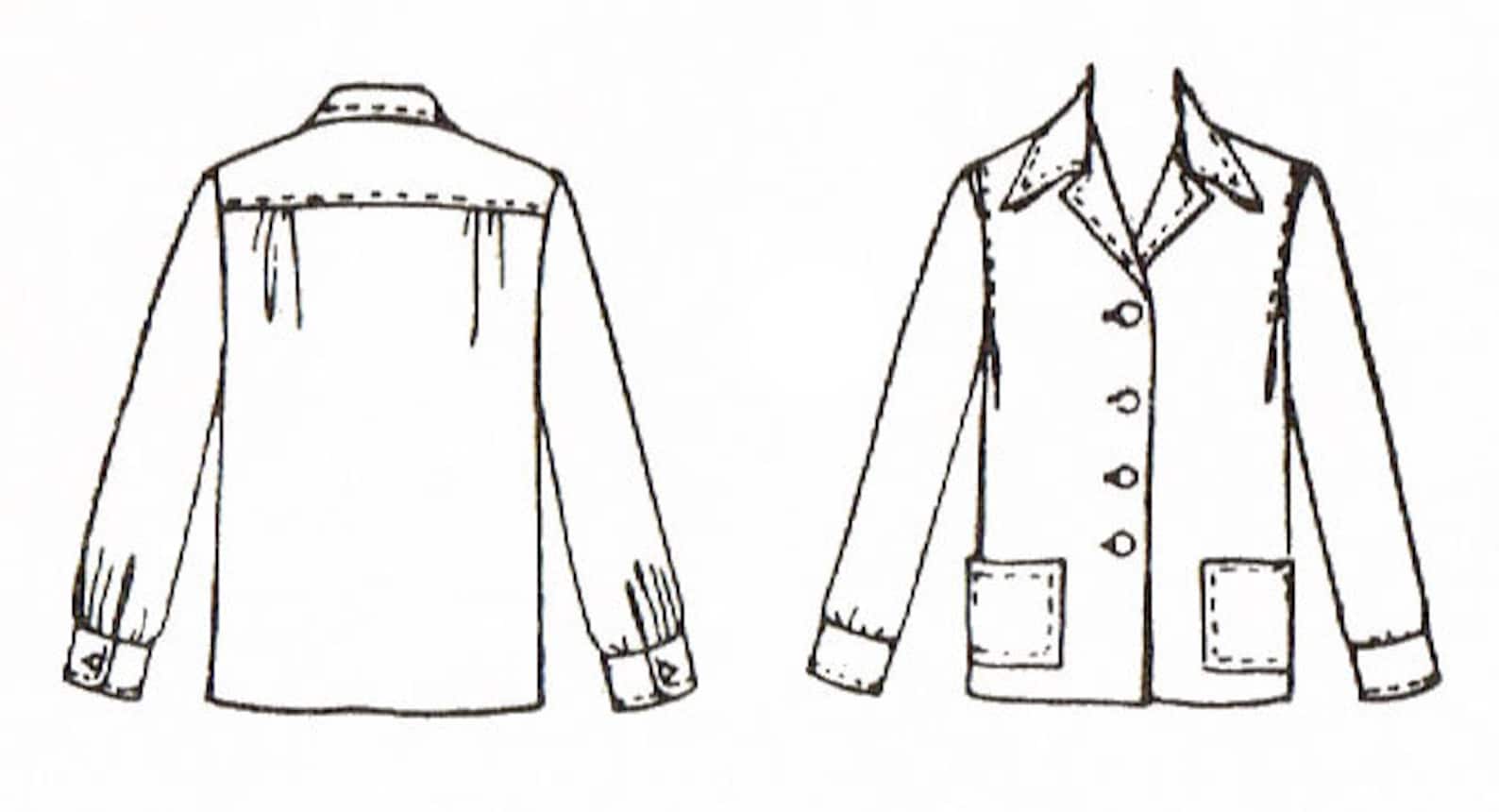 Pendleton 49er Jacket Pattern 1955 Rockabilly Pendleton 49er Style Ladies Jacket Coat Sewing Pattern ...