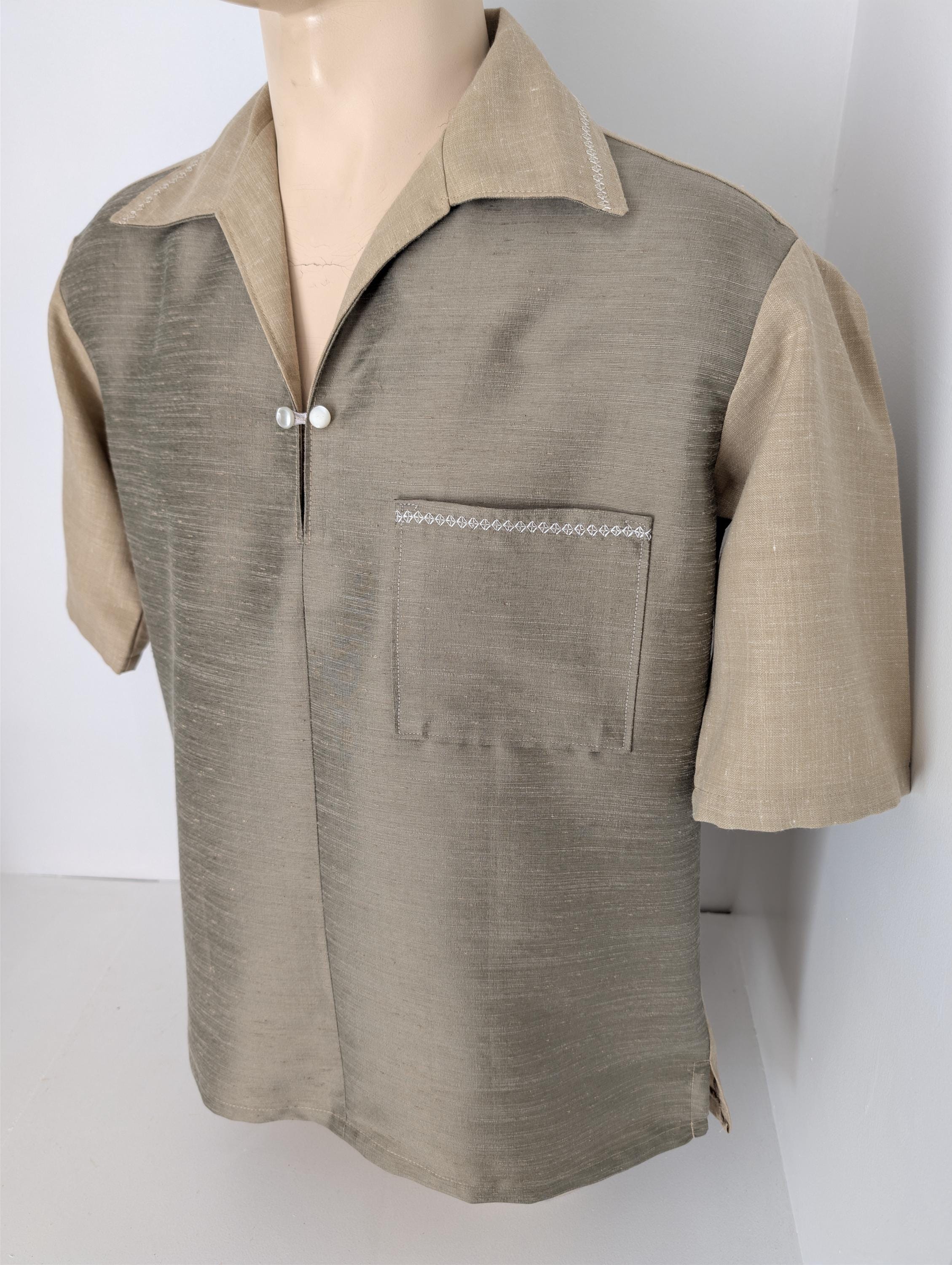 50s 60s USA製 Vintage 2tone Faded Sweat 1950s Shirt Two Tone 