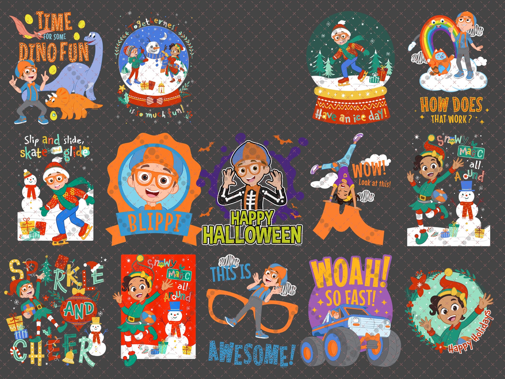 Blippi PNG Bundle, Blippi Clipart, Sublimation Design, Instant Download ...