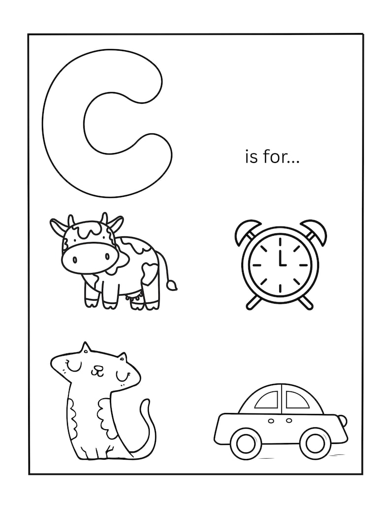 Alphabet Worksheets for Junior Kindergarten and Senior Kindergarten Etsy