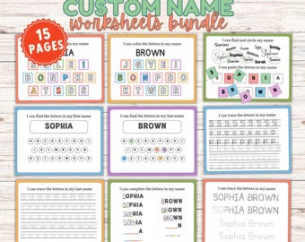Personalized Name Tracing Worksheets: Preschool Handwriting Learning Activities (Printable Pack)