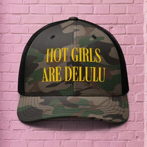 Camouflage trucker hat