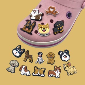 Cute puppy Croc Charms - Cute Cartoon Shoe Accessories for Girls Teens,  Cartoon Croc Charms