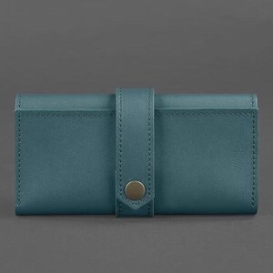 Portefeuille femme en cuir 3.0 vert Crust - BN-PM-3-malachite