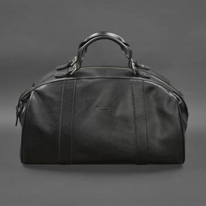 レザートラベルバッグ ラックスブラック - BN-BAG-43-g