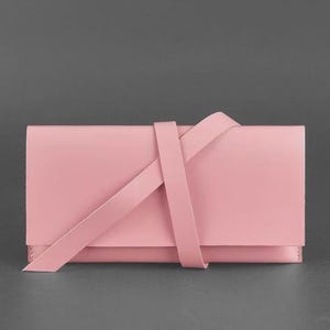 Mala de viagem feminina de couro Voyager 1.0 rosa - BN-TK-1-rosa-pêssego